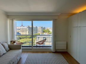Parisian Elegance with Eiffel Tower View